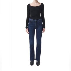 Agolde Nico High Rise Slim Boot Jeans in Song Size 26